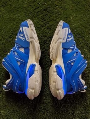 Balenciaga Track Sneakers LED Blue Sz M7/W10 New No Box